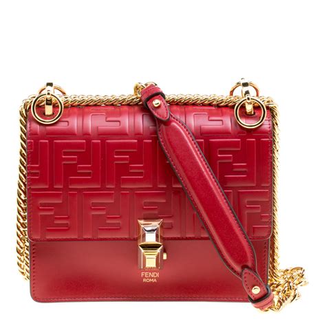 fendi kan bag red|Fendi kan u bag review.